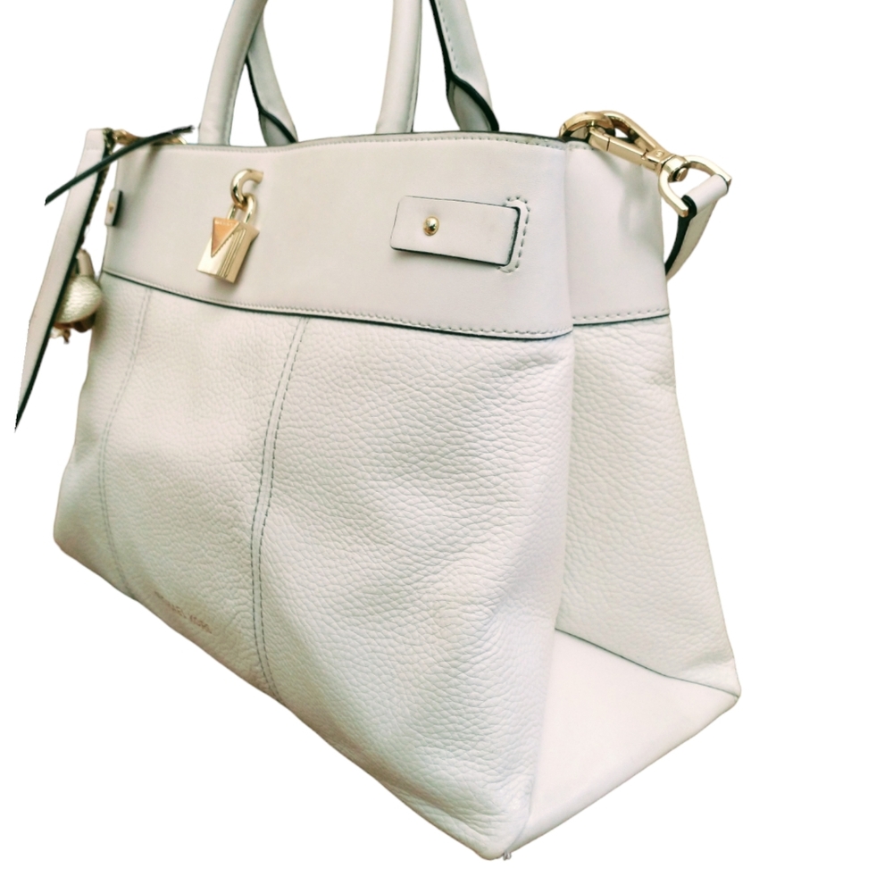 Michael Kors Gramercy (100% Leather) White/Cream Large Crossbody Bag. - Picture 6 of 13